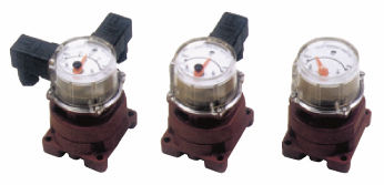 Indicateur de position - max. 100 l/min - Oval Corporation - analogique / pour montage sur panneau / pour vanne