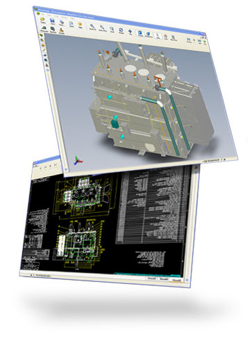 Logiciel de CAO - eDrawings - SPX Transformer Solutions - 2D / 3D