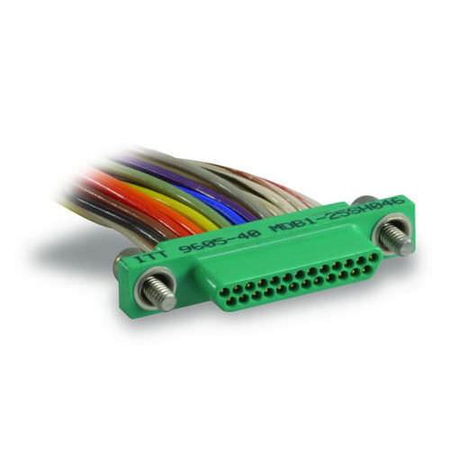 Connecteur micro-D - MD*B   - ITT Cannon - coaxial / pour câble flexible plat / rectangulaire