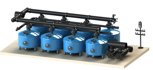 Système de filtration sous pression - F600 - STF FILTERS - à sable / pour eau / automatique