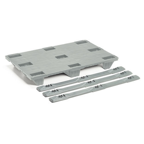 Palette démontable - BASIC 1208-C9 - NAECO PACKAGING - en plastique recyclé / Euro / de transport