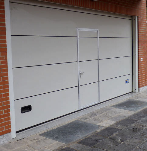 Porte sectionnelle - Overdoor 569 - SACIL HLB - pour l'extérieur / industrielle