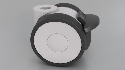 Roulette pivotante - TR00061957-000 - TR Fastenings - à tige filetée / avec frein / en polyamide