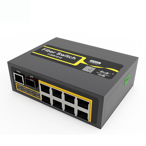 Commutateur Ethernet PoE - F-SW1010 - Xiamen Four-Faith Communication Technology Co.,Ltd - non administrable / 8 ports / de fibre optique