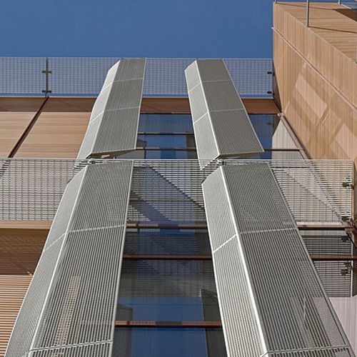 Brise-soleil vertical - PRESS-LOCKED - JK TECHNIC - horizontal / en aluminium / en acier