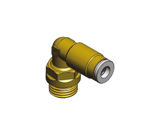 Raccord hydraulique - FD-OL - Ningbo Parmicro Fluid Technology CO.,LTD - fileté / push-in / coudé à 90°