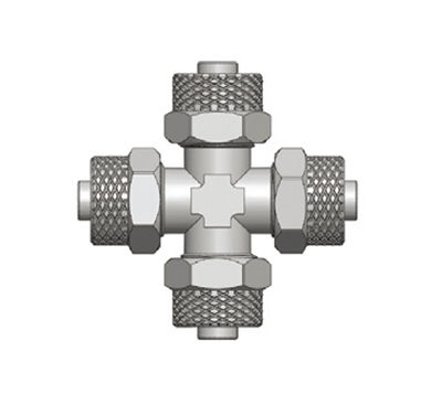 Raccord pour air comprimé - RPZA - Ningbo Parmicro Fluid Technology CO.,LTD - rapide / en croix / en laiton nickelé
