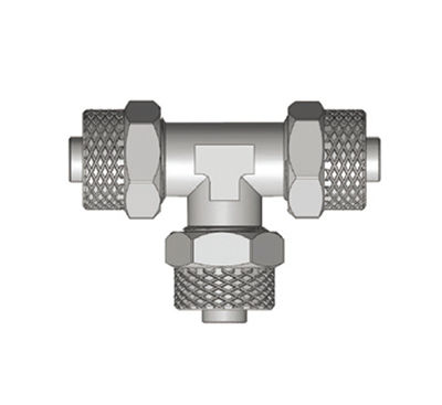 Raccord rapide - RPUT - Ningbo Parmicro Fluid Technology CO.,LTD - pour air comprimé / en T / en laiton nickelé