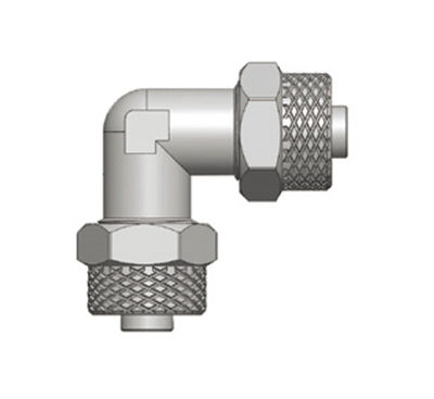 Raccord pour air comprimé - RPUL - Ningbo Parmicro Fluid Technology CO.,LTD - rapide / coudé à 90° / en laiton nickelé