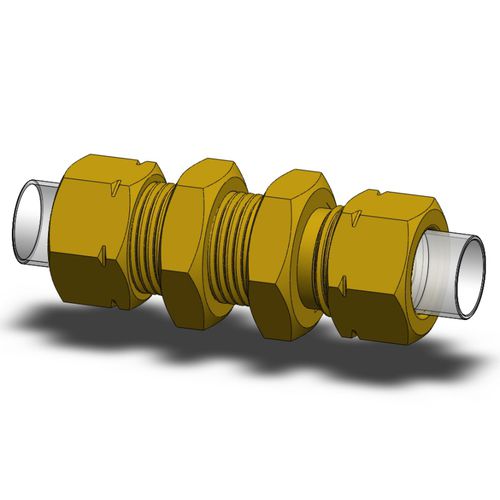 Raccord de traversée de cloison - CNM - Ningbo Parmicro Fluid Technology CO.,LTD - hydraulique / à compression / ISO