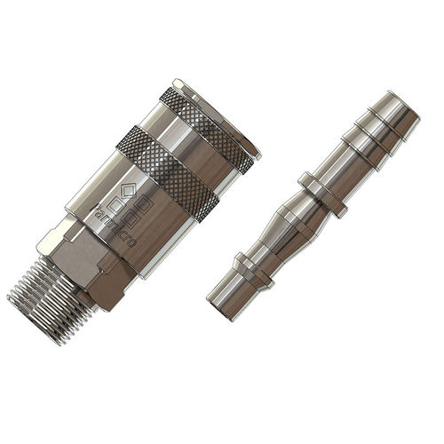 Raccord rapide - 19  - Ningbo Parmicro Fluid Technology CO.,LTD - pneumatique / fileté / en laiton chromé