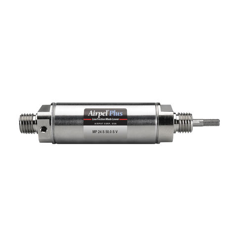 Vérin pneumatique - MP24S-SV  - Airpot - à tige filetée / simple effet / à faible frottement