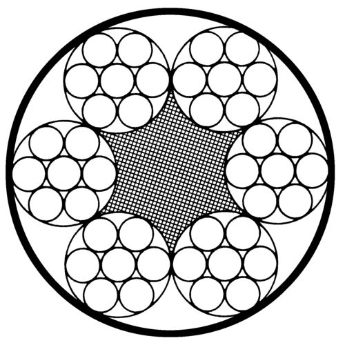 Câble métallique en acier galvanisé - 6 x 7 -FC - Carl Stahl Technocables GmbH - gainé