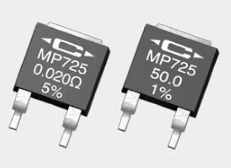 Résistance à couche épaisse - MP725 series  - Caddock Electronics - de forte puissance / SMD