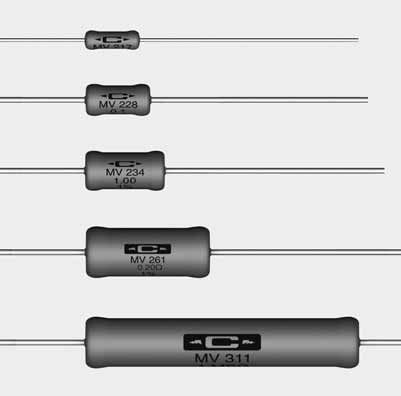 Résistance bobinée -  MV series  - Caddock Electronics - non inductive / sur circuit imprimé / pour la mesure de courant