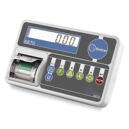 Indicateur de pesage affichage LCD - BR70 - GIROPES - benchtop / IP54 / avec imprimante intégrée