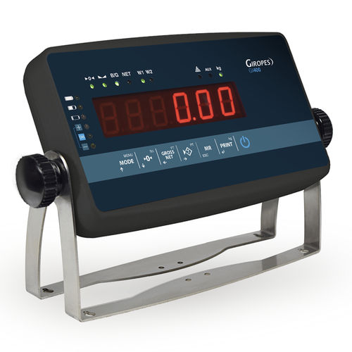 Indicateur de pesage affichage à LED - GI400 ABS - GIROPES - mural / benchtop / IP65