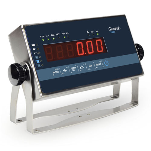 Indicateur de pesage affichage à LED - GI400 INOX - GIROPES - mural / benchtop / IP65