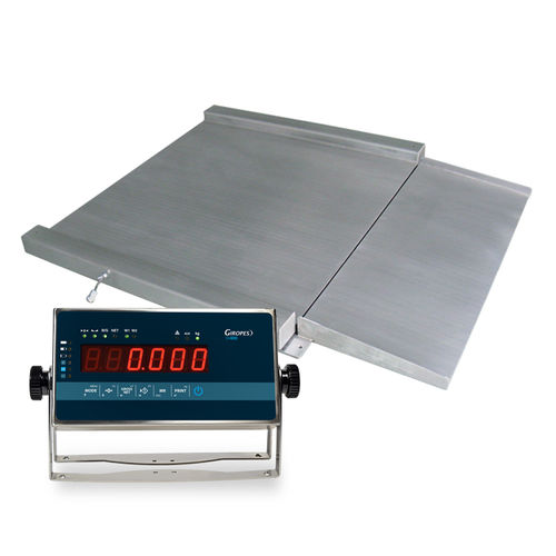 Balance à plate-forme - RGI - GIROPES - avec afficheur à LED / en acier inoxydable / IP65