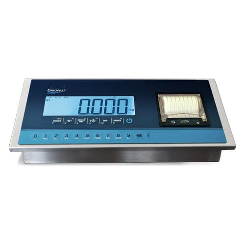 Indicateur de pesage affichage LCD - GI410iPRINT - GIROPES - IP54 / en acier inoxydable / multifonction