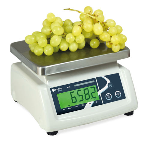 Balance à double affichage - BS-TRI - GIROPES - avec afficheur LCD / en acier inoxydable / alimentaire