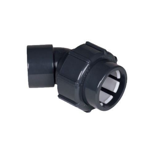 Raccord hydraulique - IBG FlexFit®  - Praher Plastics Austria GmbH - rapide / coudé à 45° / en PVC-U