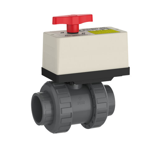 Vanne à boisseau sphérique - S6 - Praher Plastics Austria GmbH - à actionneur électrique / IP65 / hygiénique