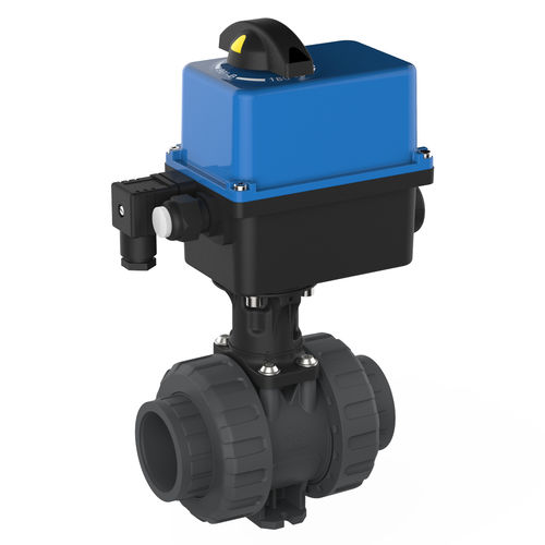 Vanne à boisseau sphérique - M1  - Praher Plastics Austria GmbH - à actionneur électrique / pour eau potable / à bride