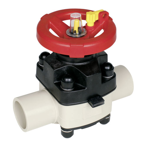 Vanne à membrane - T4  - Praher Plastics Austria GmbH - avec volant / pour boue / avec bride
