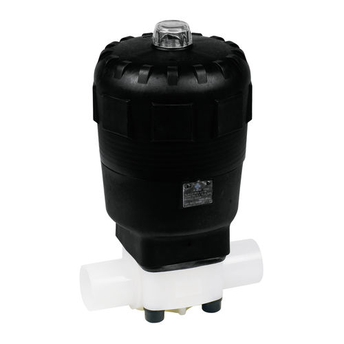 Vanne à membrane - T4  - Praher Plastics Austria GmbH - à commande pneumatique / pour eau potable / à bride