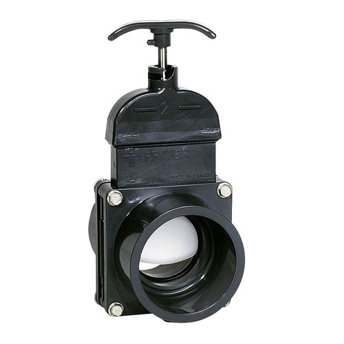Vanne à guillotine - Praher Plastics Austria GmbH - manuelle / pour eau potable / en plastique