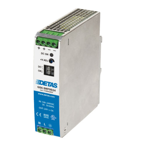 Alimentation électrique sur rail DIN - GSA SWNP05 - DETAS - AC/DC / avec protection contre les courts-circuits / avec protection pour surcharges