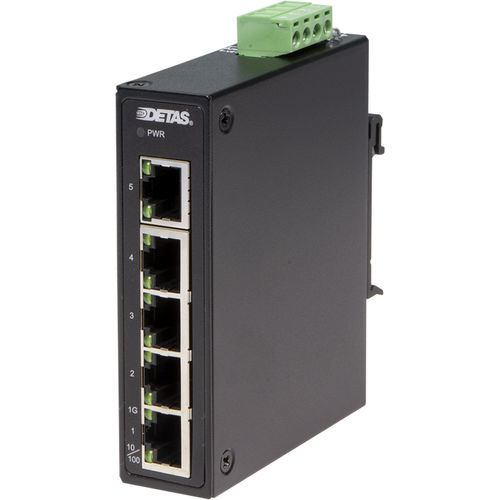 Commutateur Ethernet 5 ports - ESNU-5100 - DETAS - Gigabit Ethernet / gigabit / montage vertical