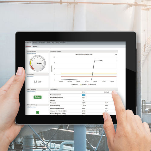 Application mobile de supervision - SAM TANK MANAGEMENT  - SAMSON - de gestion / de visualisation de niveau / d'interface