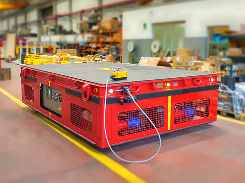 Chariot automoteur sur batterie - OMNI DR - ATEX/IECEx - MORELLO GIOVANNI S.r.l. - à 2 essieux / pour fortes charges / modulaire