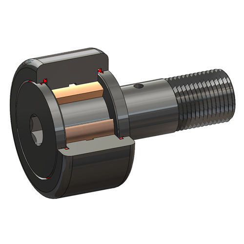 Galet de came avec roulement à aiguilles-rouleaux - OBCR-B series - ACCURATE BUSHING - à tête hexagonale / à goujon / en bronze