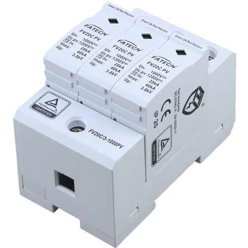 Parafoudre de type 2 - FV20C/3-1000PV - FATECH ELECTRONIC (FOSHAN) CO., LTD - classe II / de télésignalisation / pour installation photovoltaïque