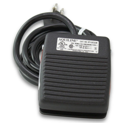 Interrupteur à pédale de commande - 971-DC3JM - Linemaster - de sécurité / électrique / DPDT