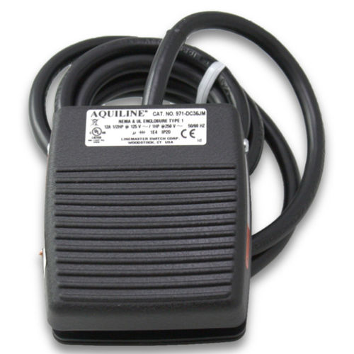 Interrupteur à pédale de commande - 971-DC38JM - Linemaster - de sécurité / électrique / DPDT