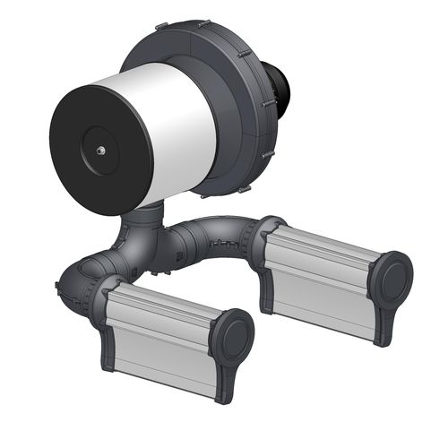 Connecteur de tube en T - 100 M/M/M - FM Partec S.p.A. - en polyamide / rapide