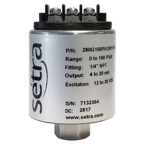 Capteur de pression absolue - 280G - SETRA - thermique / analogique / en acier inoxydable