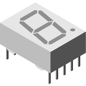 Afficheur à LED - TDSL1150 - VISHAY - à un chiffre / à 7 segments / pour équipement médical