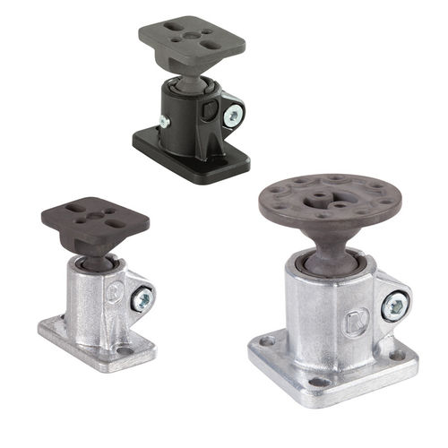 Connecteur de tube appui sol - KG FS series - RK Rose+Krieger GmbH - rond / carré / articulé