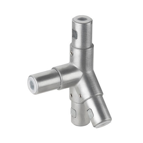 Connecteur de tube pour garde-corps - ITAS WIT 40H-45&deg;L - RK Rose+Krieger GmbH - rond / coudé à 45° / en Y