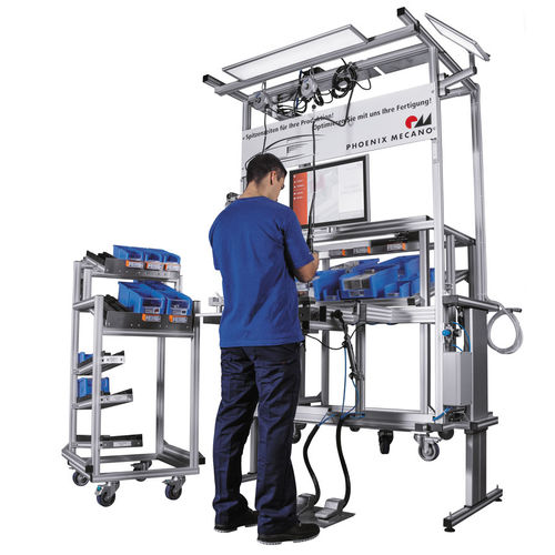 Poste de travail pour assemblage - RK LEAN - RK Rose+Krieger GmbH - de préparation de commandes / d'inspection / pour assemblage/désassemblage