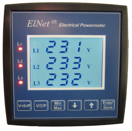 Appareil de mesure de puissance triphasé - ELNet VIP - Control Applications Ltd