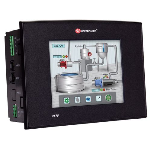 Automate programmable avec HMI à écran tactile intégrée - Vision570&trade; series - Unitronics - embarqué / avec E/S intégrée / CANopen