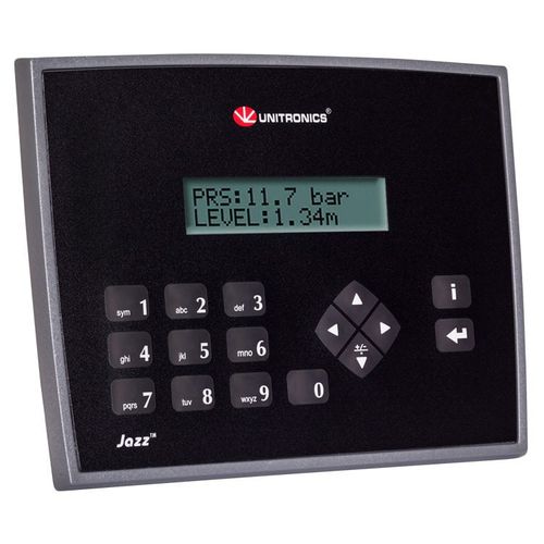 Automate programmable avec HMI basée sur texte intégré - Jazz&reg; series - Unitronics - pour montage sur panneau / tout en un / avec E/S intégrée