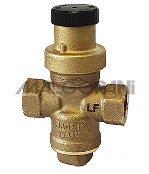 Régulateur/réducteur de pression pour eau - MINIBRASS LF - RubinetteriaMalgorani - à pointeau / en laiton