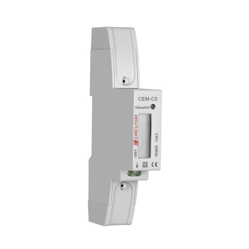 Compteur d'énergie électrique monophasé - CEM-C5 - CIRCUTOR - sur rail DIN